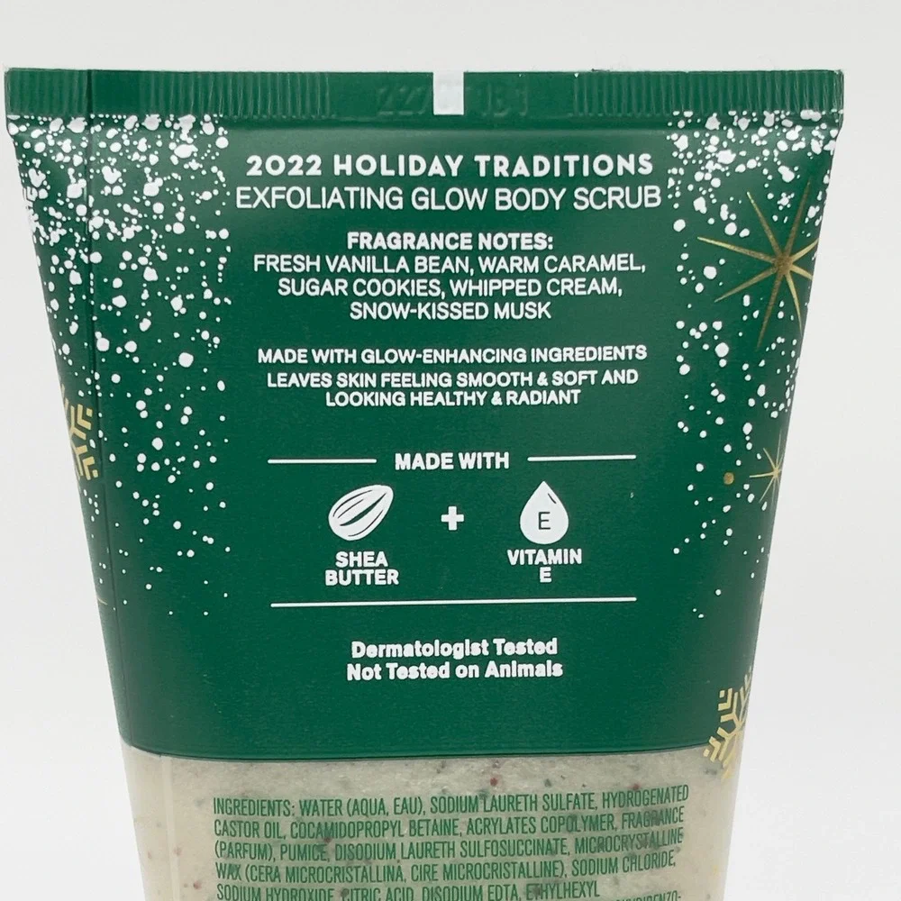 Bath Body Works Vanilla Bean Noel Exfoliating Glow Body Scrub Unisex 8oz Holiday